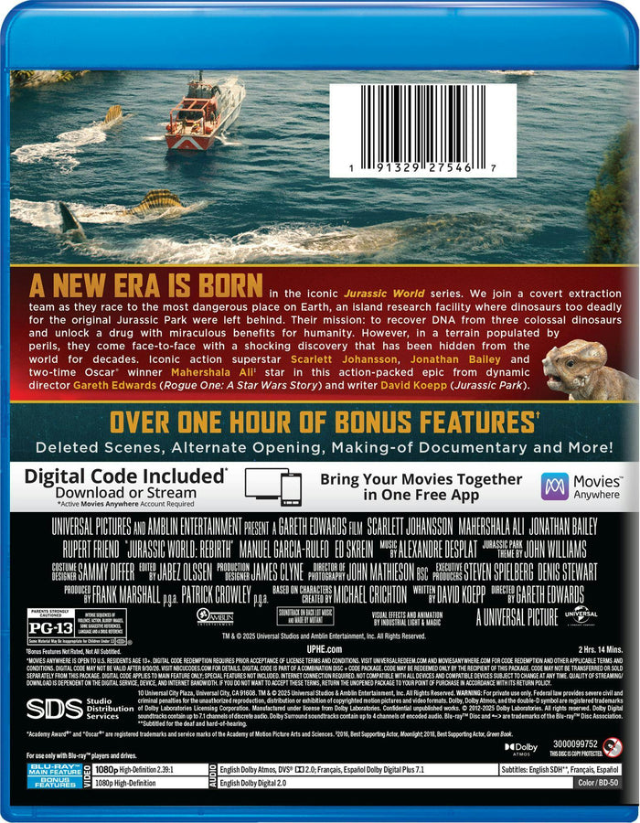 Jurassic World: Rebirth (Blu-ray + Digital) [Blu-ray]
