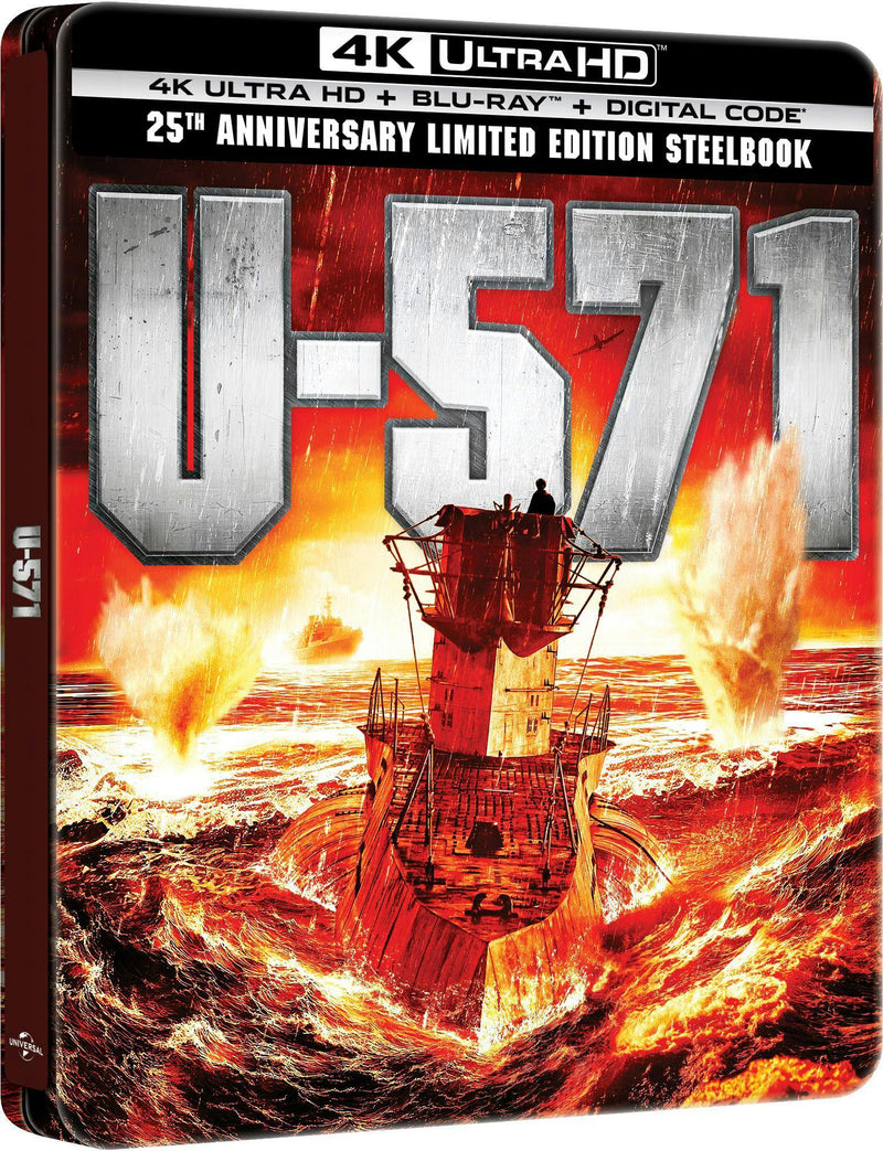 U-571 - 25th Anniversary Limited Edition Steelbook 4K Ultra HD + Blu-ray + Digital (Limited Edition 4K Ultra HD Steelbook + Blu-ray + Digital) [UHD]