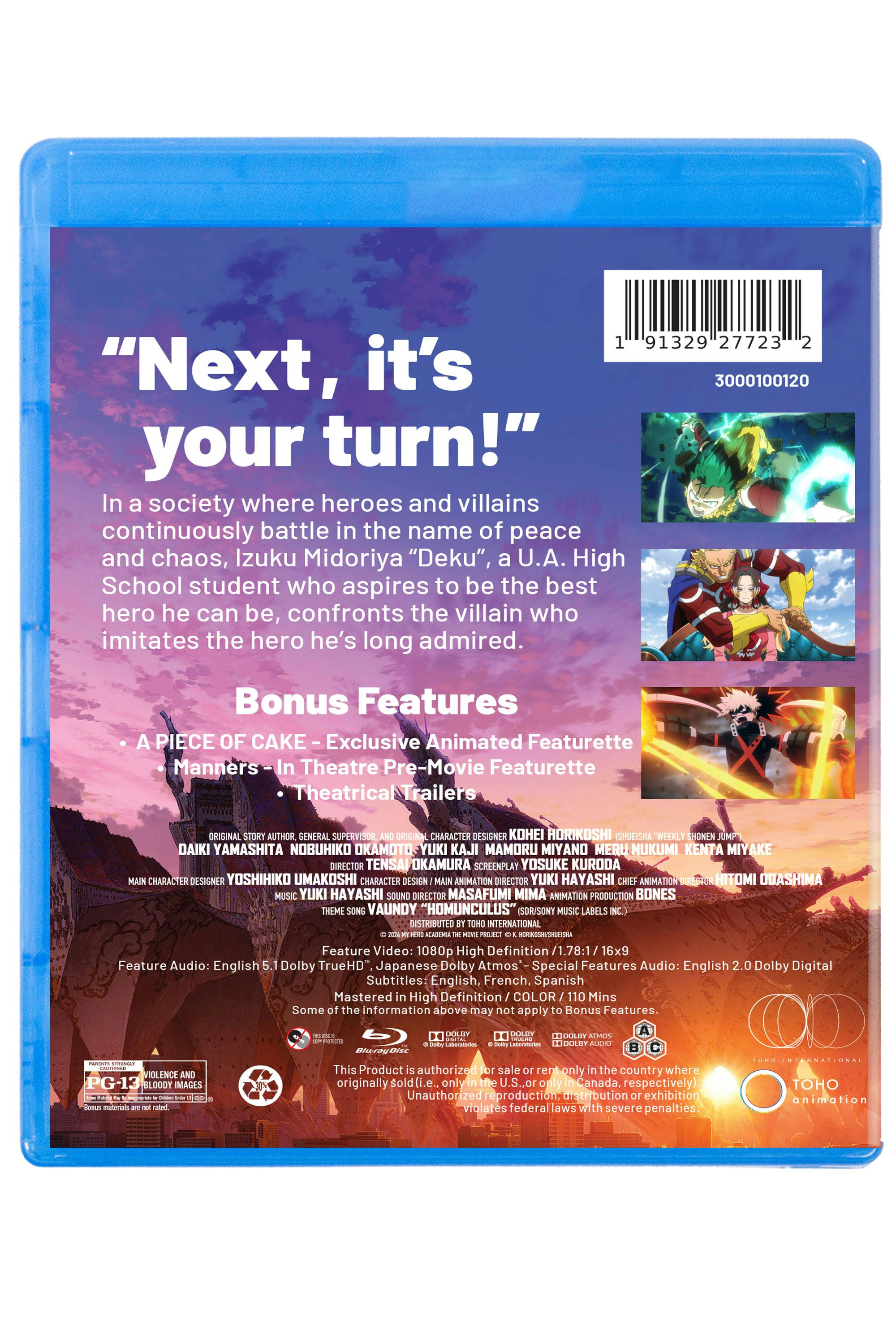 My Hero Academia: You're Next [Blu-ray] – GRUV Entertainment