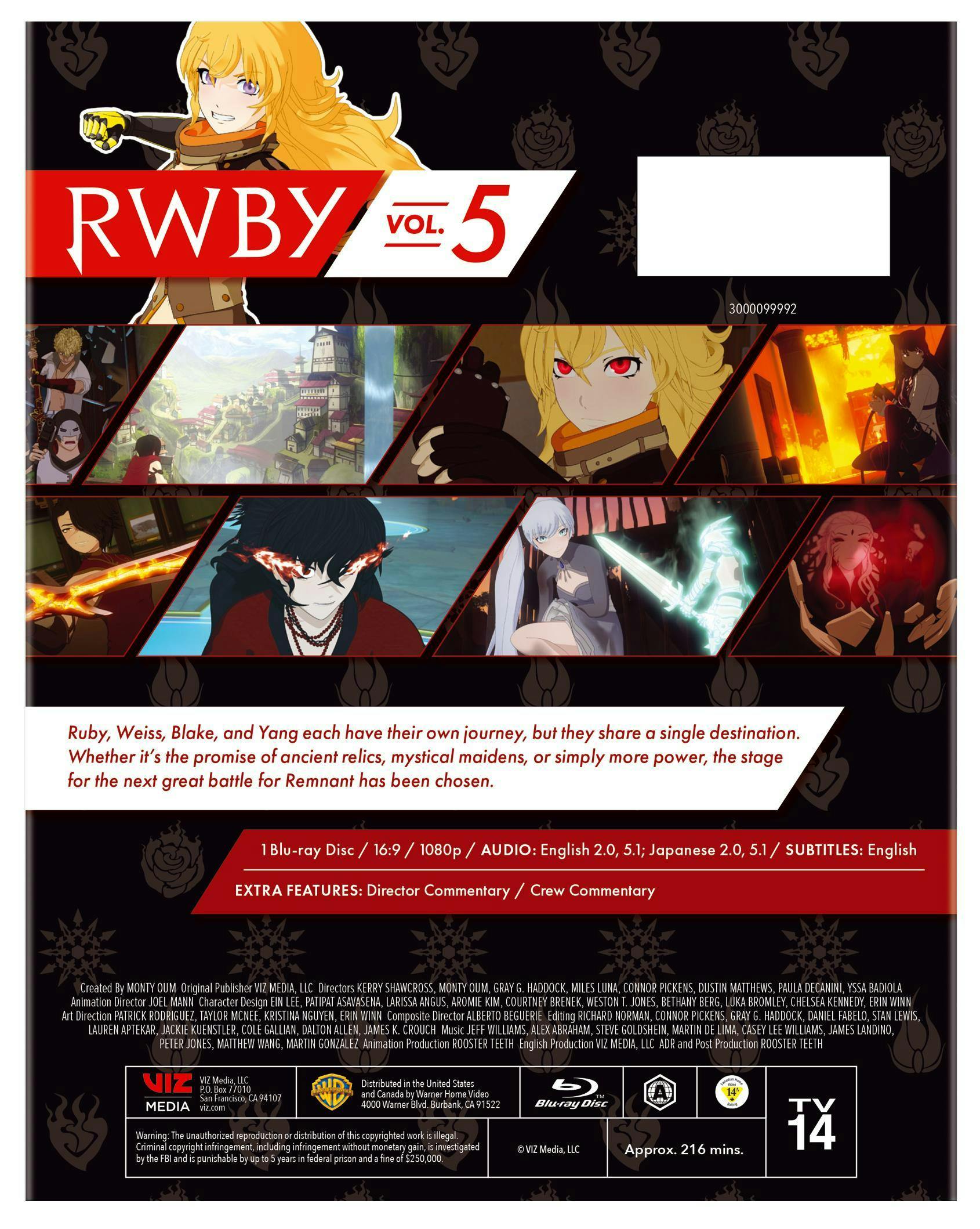 RWBY Volume 5 [Blu-ray] – GRUV Entertainment