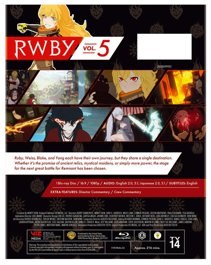 RWBY Volume 5 [Blu-ray]
