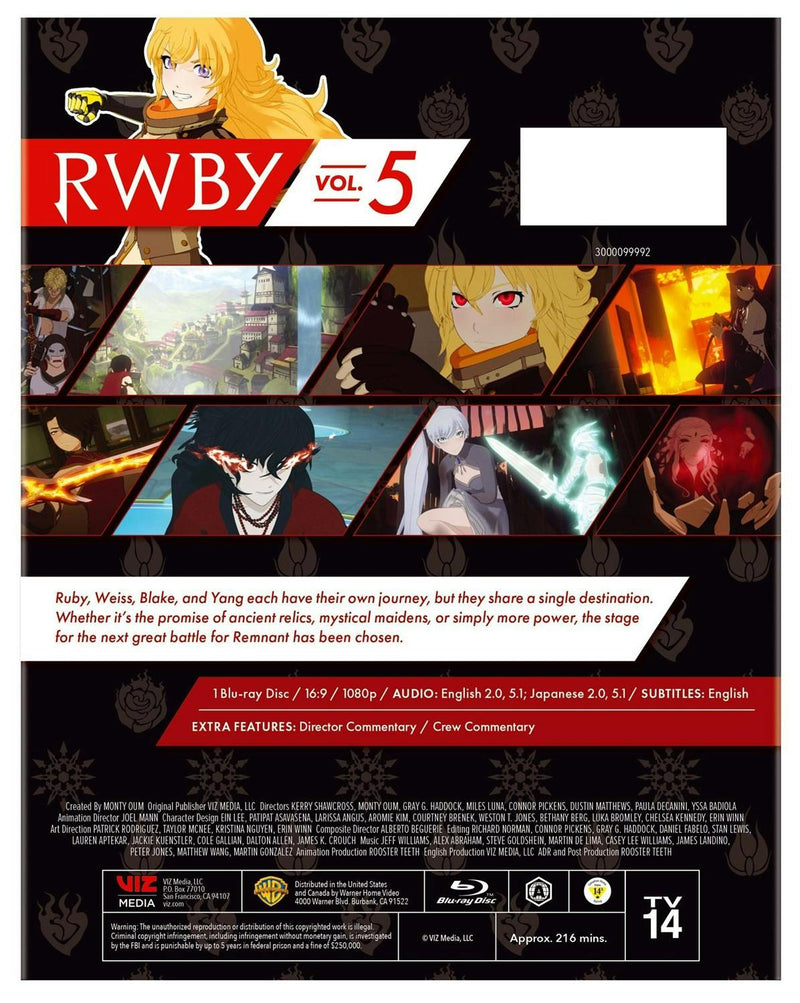 RWBY Volume 5 [Blu-ray]