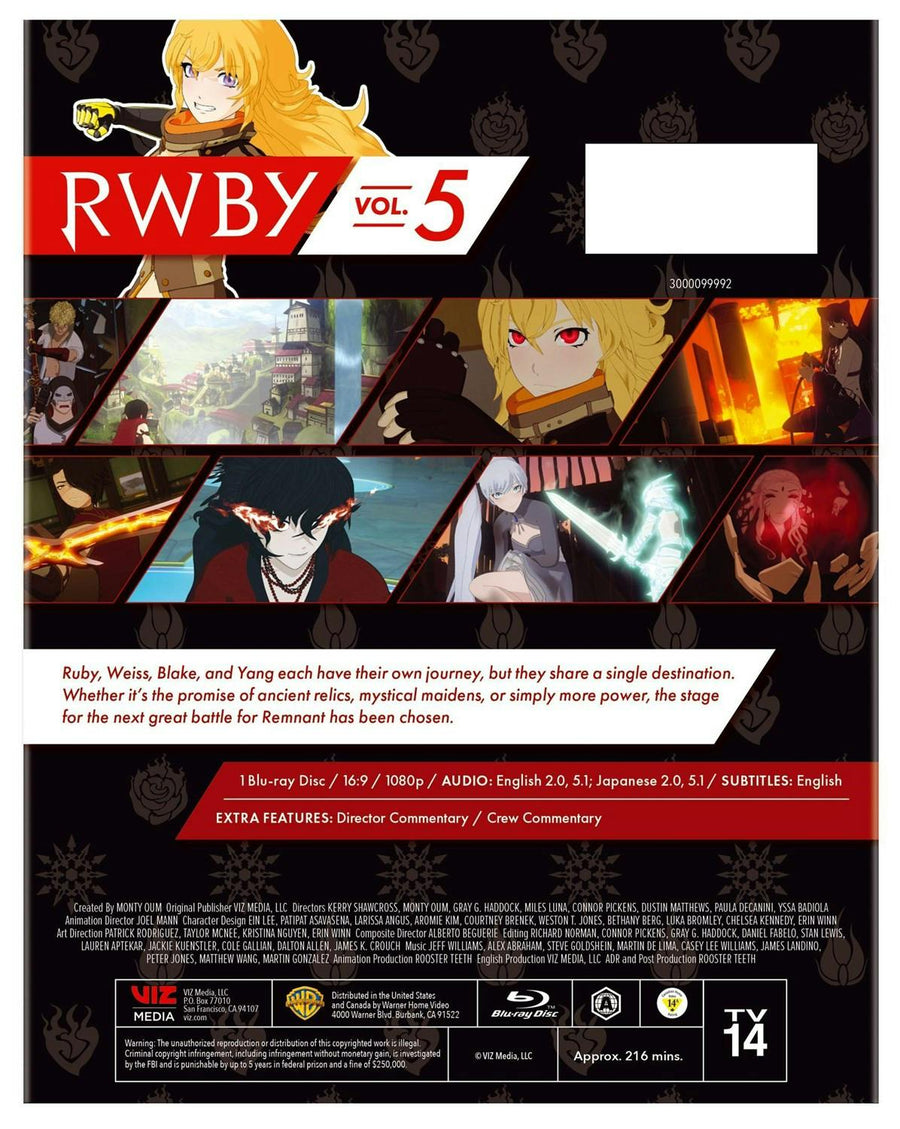 RWBY Volume 5 [Blu-ray]