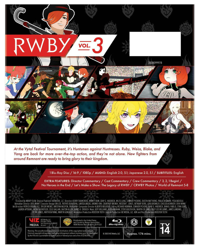 RWBY Volume 3 [Blu-ray]