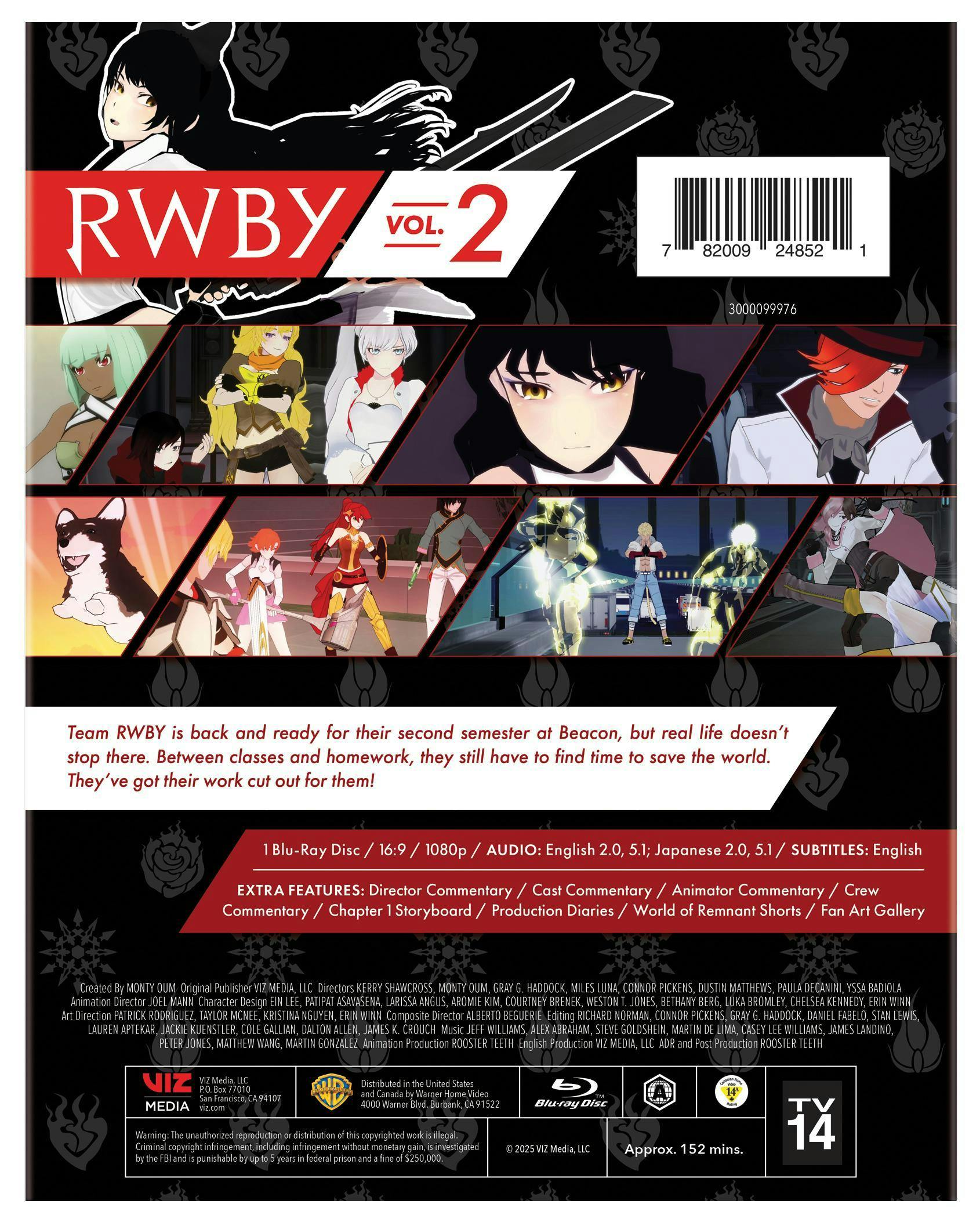 RWBY Volume 2 [Blu-ray] – GRUV Entertainment