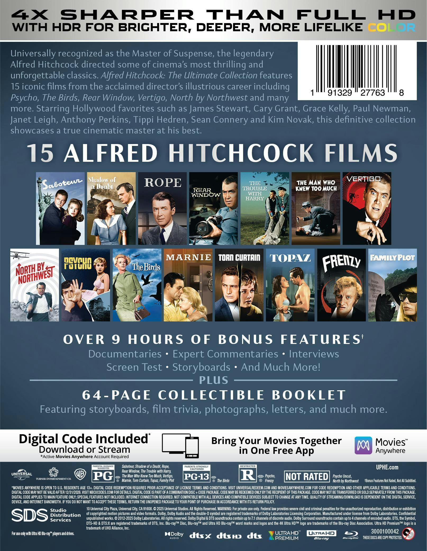 Alfred Hitchcock: The Ultimate Collection - 4K Ultra HD + Digital (4K