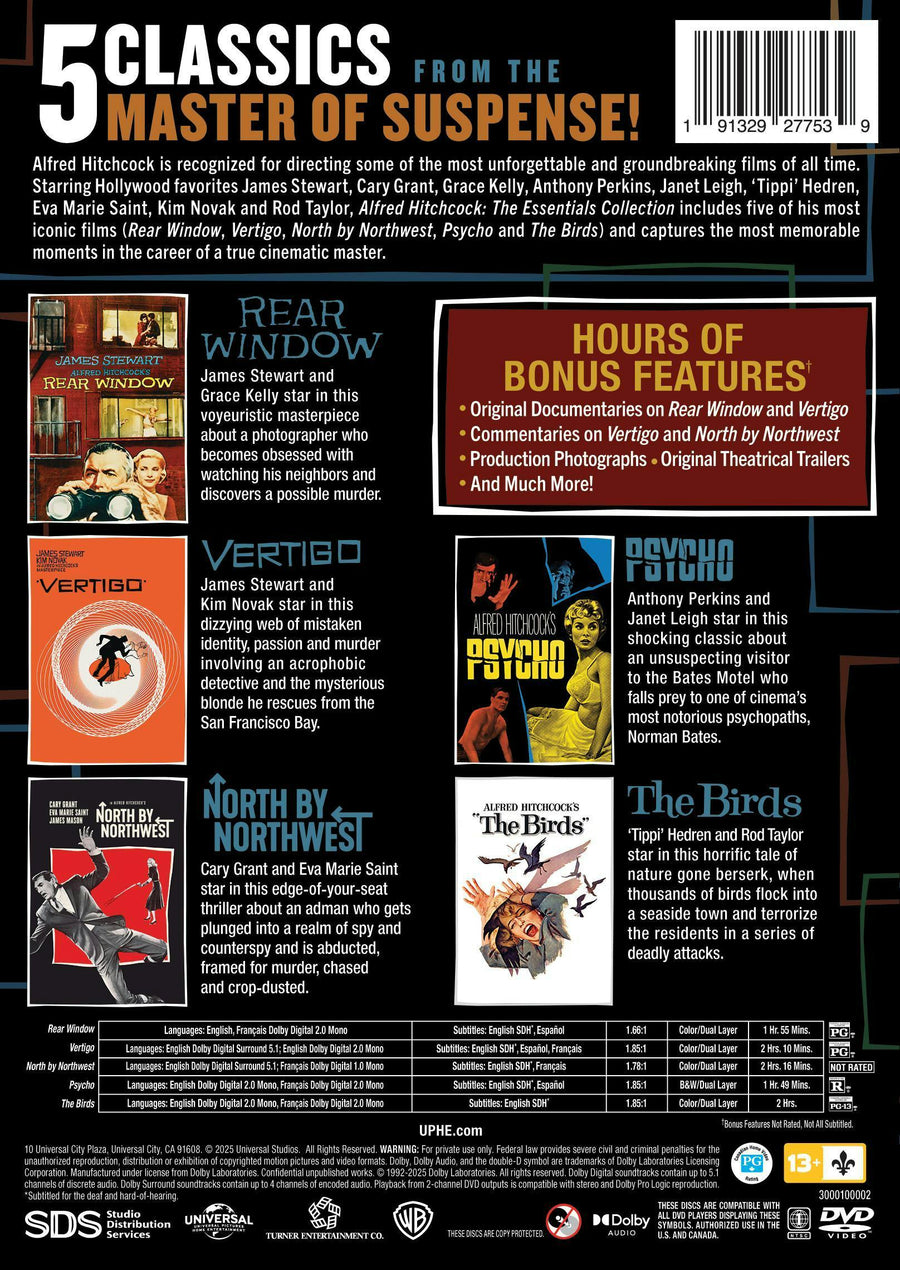 Alfred Hitchcock: The Essentials Collection [DVD]