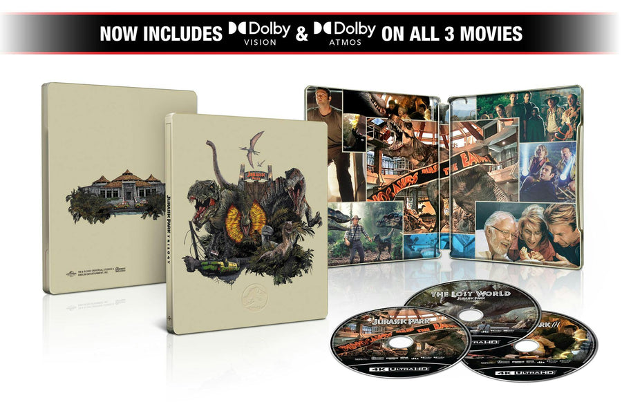 Jurassic Park Trilogy (4K Ultra HD Steelbook + Digital) [UHD]