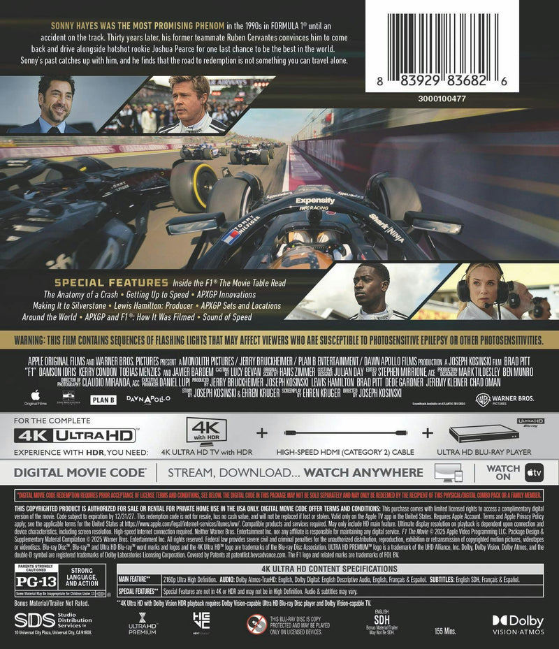 F1 (4K Ultra HD + Digital) [UHD]