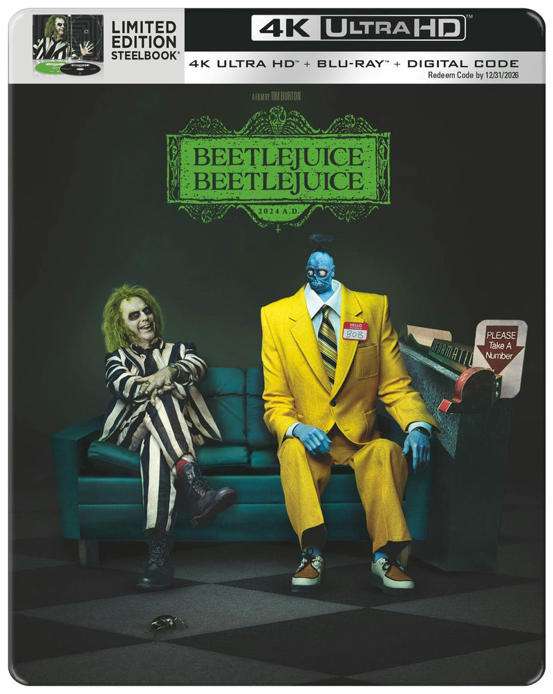 Beetlejuice Beetlejuice (Limited Edition 4K Ultra HD Steelbook + Blu-ray + Digital) [UHD]