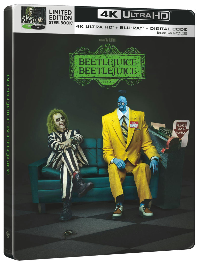Beetlejuice Beetlejuice (Limited Edition 4K Ultra HD Steelbook + Blu-ray + Digital) [UHD]