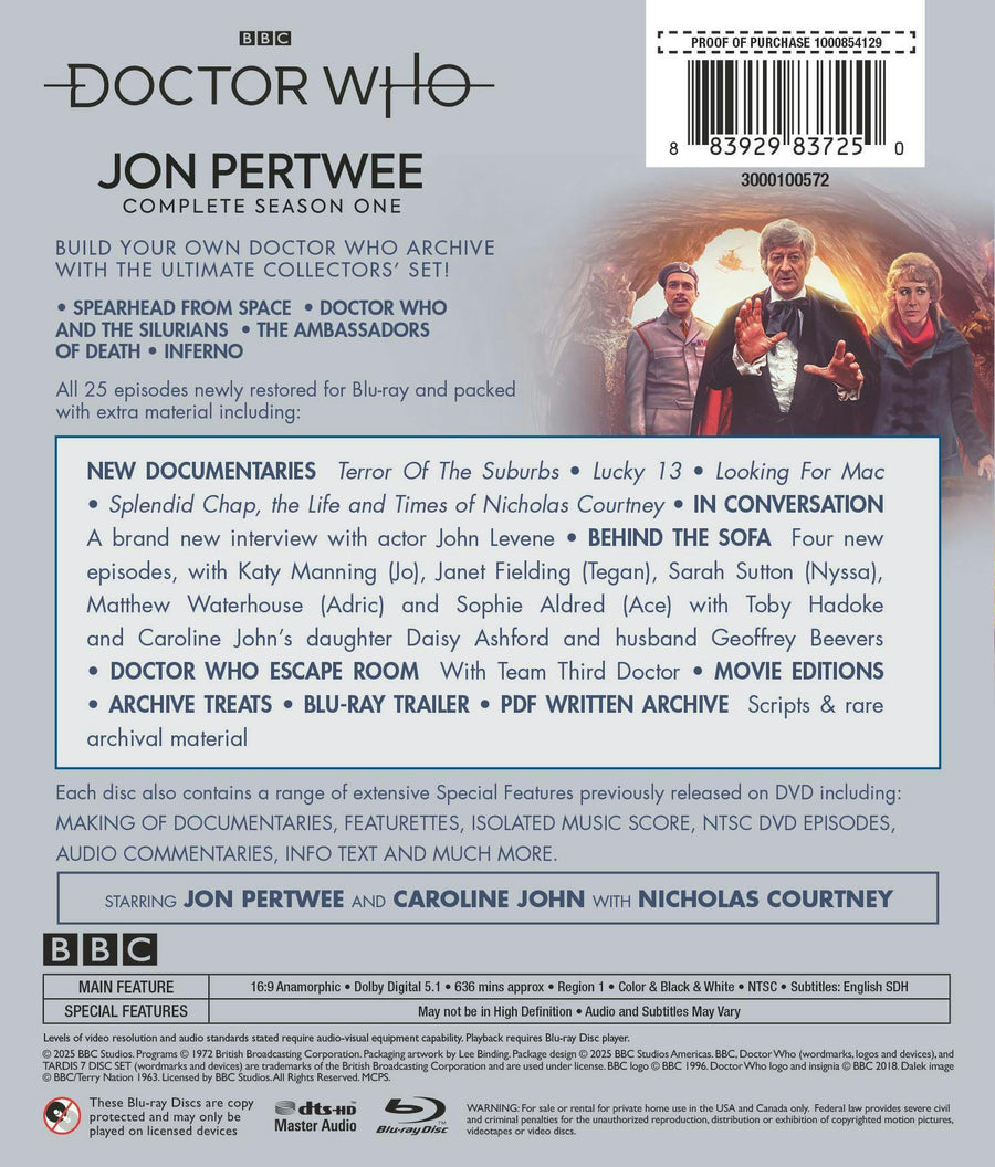 Doctor Who: Jon Pertwee Complete Series One [Blu-ray]