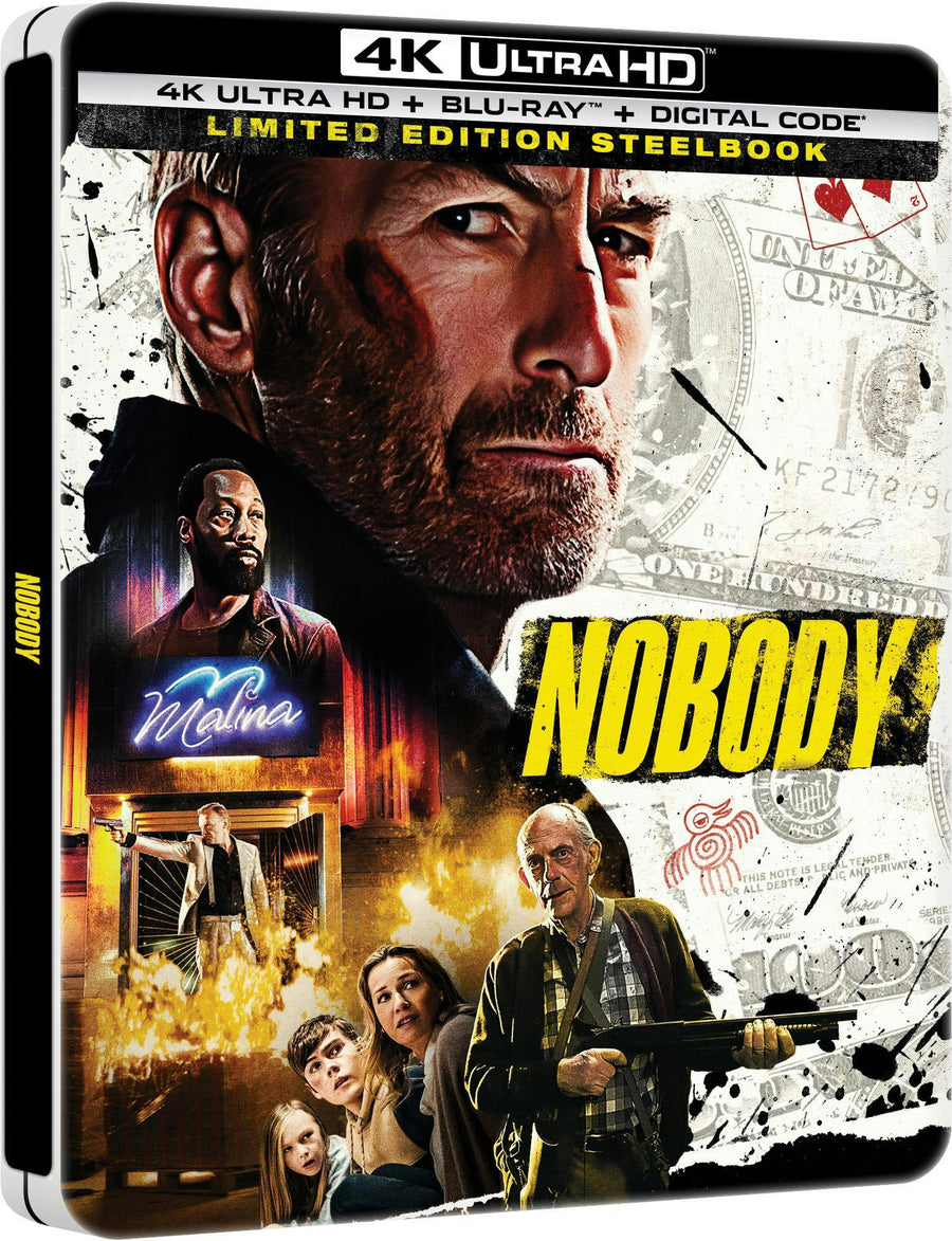 Nobody (Limited Edition 4K Ultra HD Steelbook + Blu-ray + Digital) [UHD]