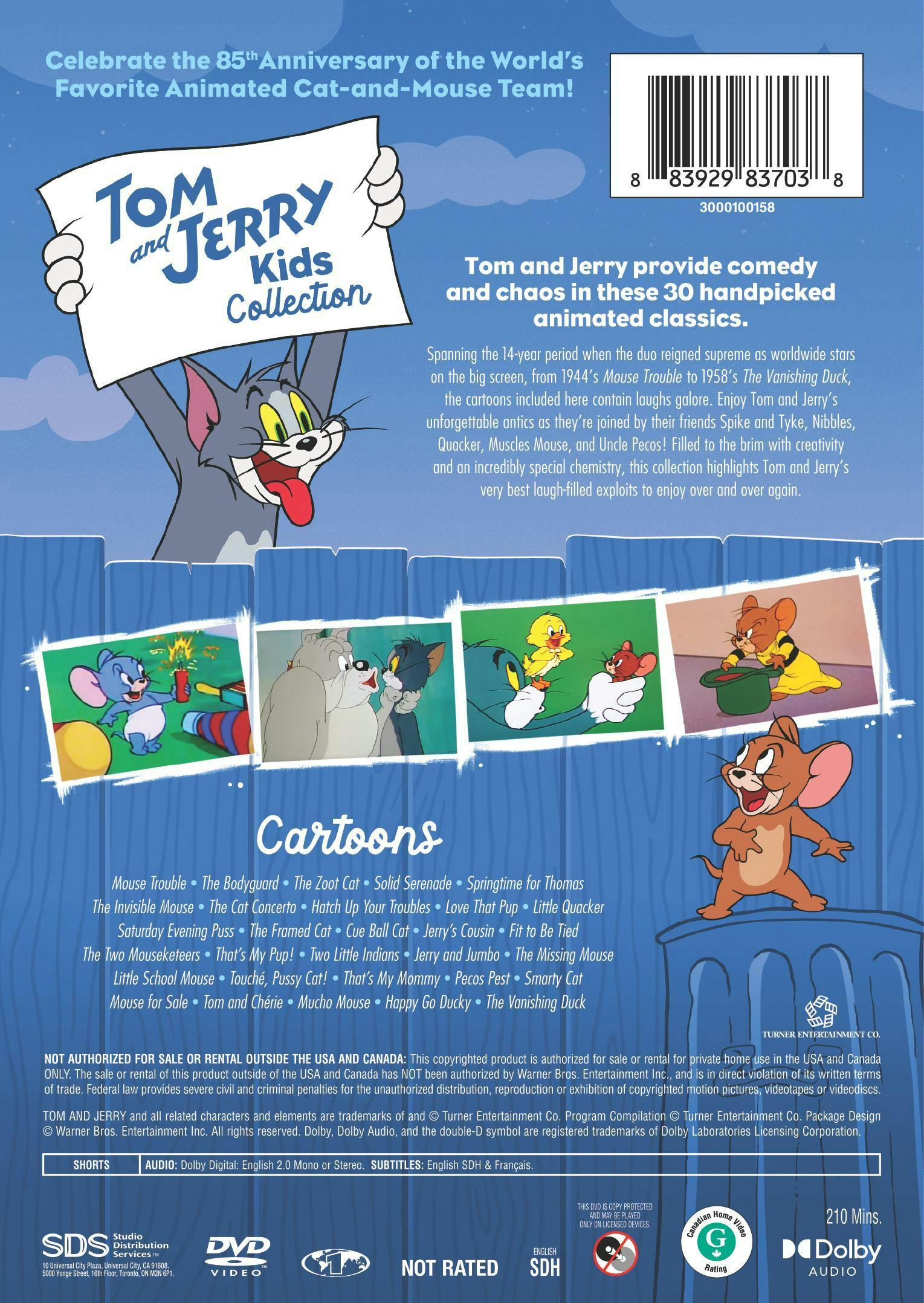 Tom & Jerry 85th Anniversary Kids Collection [DVD] – GRUV