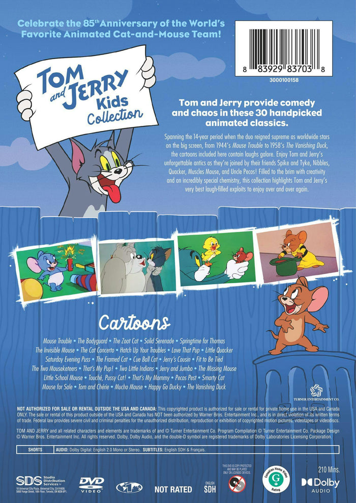 Tom and Jerry: 85th Anniversary Kids Collection [DVD]