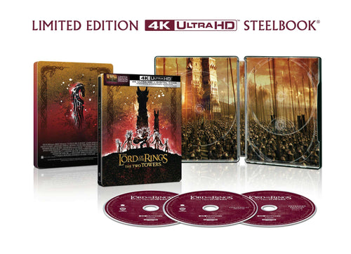The Lord of the Rings: The Two Towers – Theatrical & Extended Version (Limited Edition 4K Ultra HD Steelbook + Digital) [UHD]