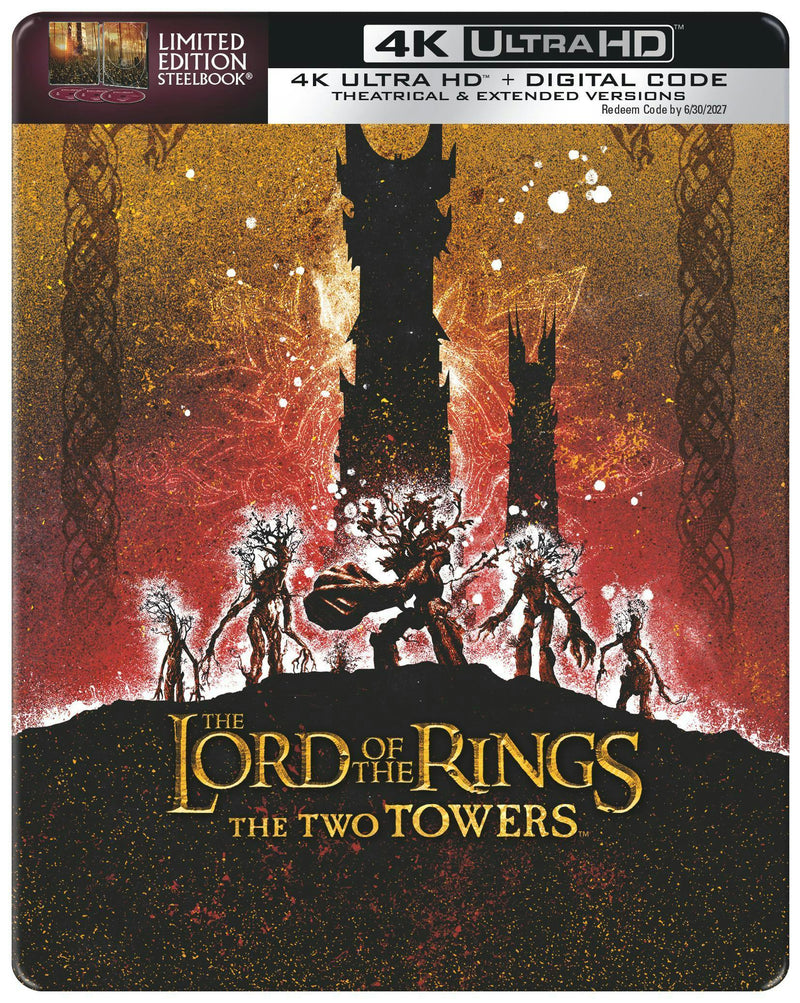The Lord of the Rings: The Two Towers – Theatrical & Extended Version (Limited Edition 4K Ultra HD Steelbook + Digital) [UHD]