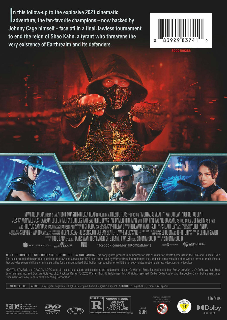 Mortal Kombat II [DVD]
