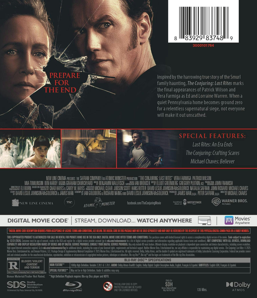 The Conjuring: Last Rites (Blu-ray + Digital) [Blu-ray]