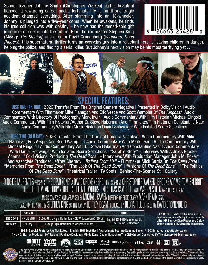 The Dead Zone (1983) (Limited Edition Steelbook 4K Ultra HD + Blu-ray) [UHD]