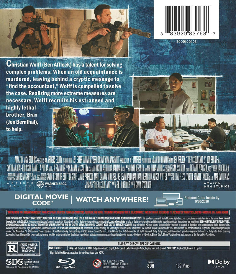 The Accountant 2 (Blu-ray + Digital) [Blu-ray]