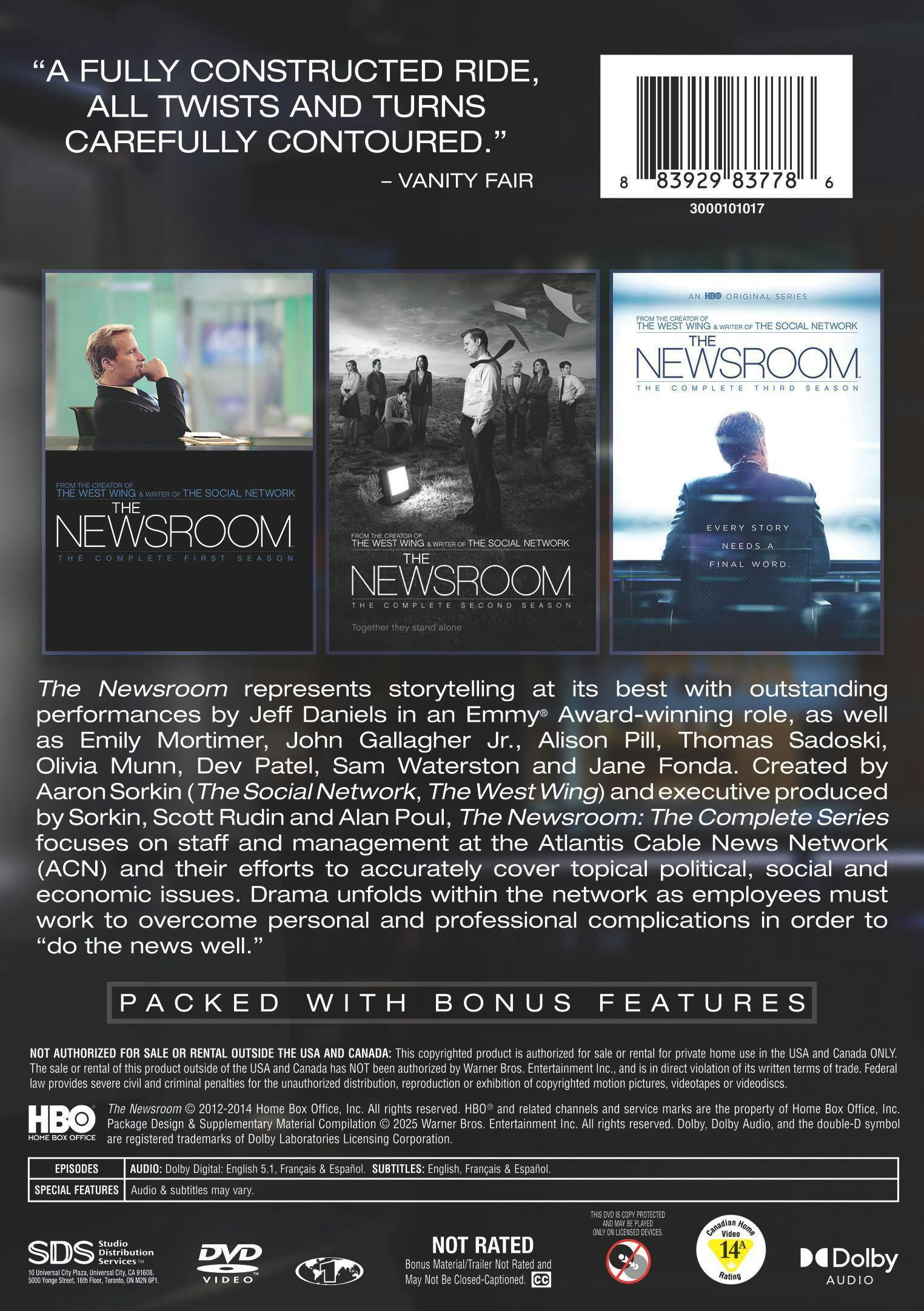 The Newsroom: The Complete Series [DVD]