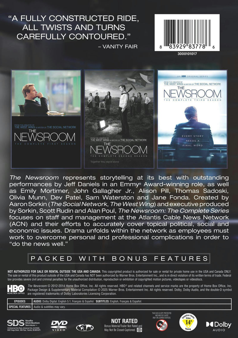 The Newsroom: The Complete Series  [DVD]