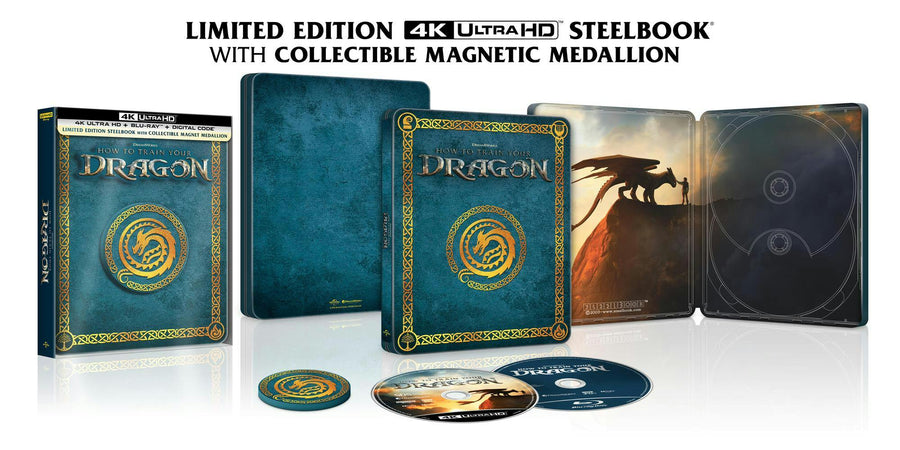 How To Train Your Dragon (Limited Edition 4K Ultra HD Steelbook + Blu-ray + Digital) [UHD]