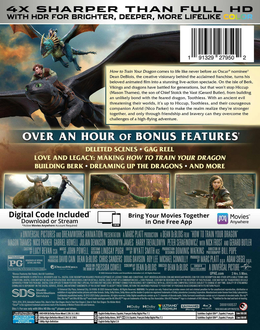 How To Train Your Dragon (Limited Edition 4K Ultra HD Steelbook + Blu-ray + Digital) [UHD]