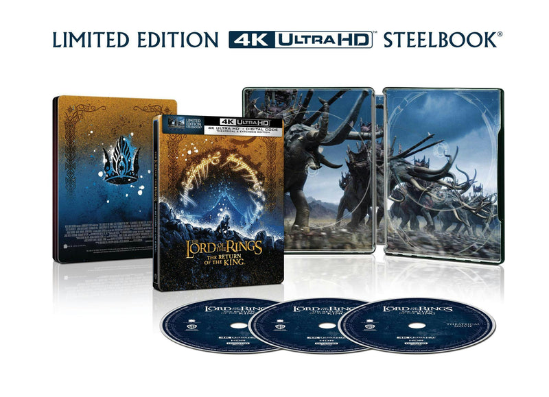 The Lord of the Rings: The Return of the King (Extended & Theatrical Versions) (Limited Edition 4K Ultra HD Steelbook + Digital) [UHD]