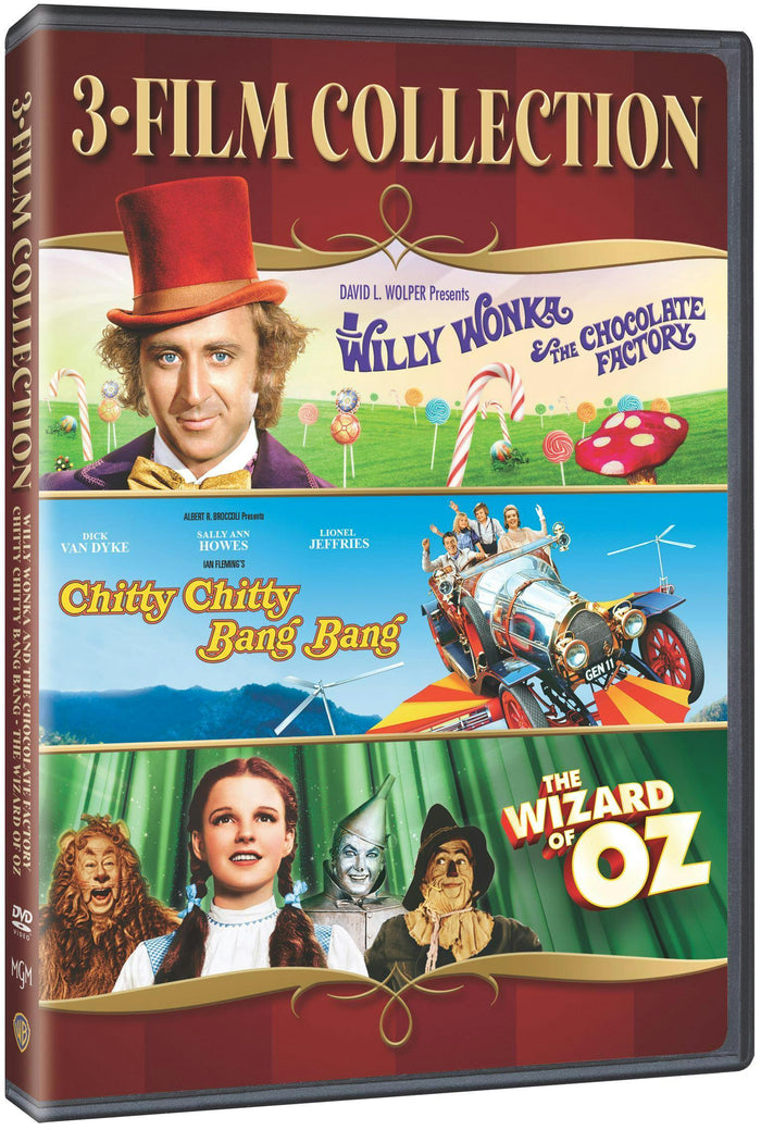Chitty Chitty Bang Bang / Willy Wonka & The Chocolate Factory / Wizard of OZ  (Triple Feature) [DVD]