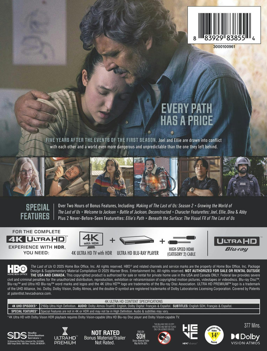 The Last of Us: The Complete Second Season (Limited Edition 4K Ultra HD Steelbook) [UHD]
