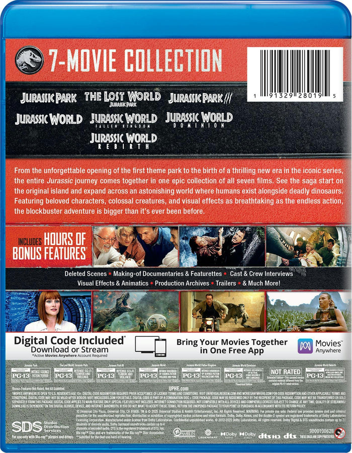 Jurassic World 7-Movie Collection (Blu-ray + Digital) [Blu-ray]