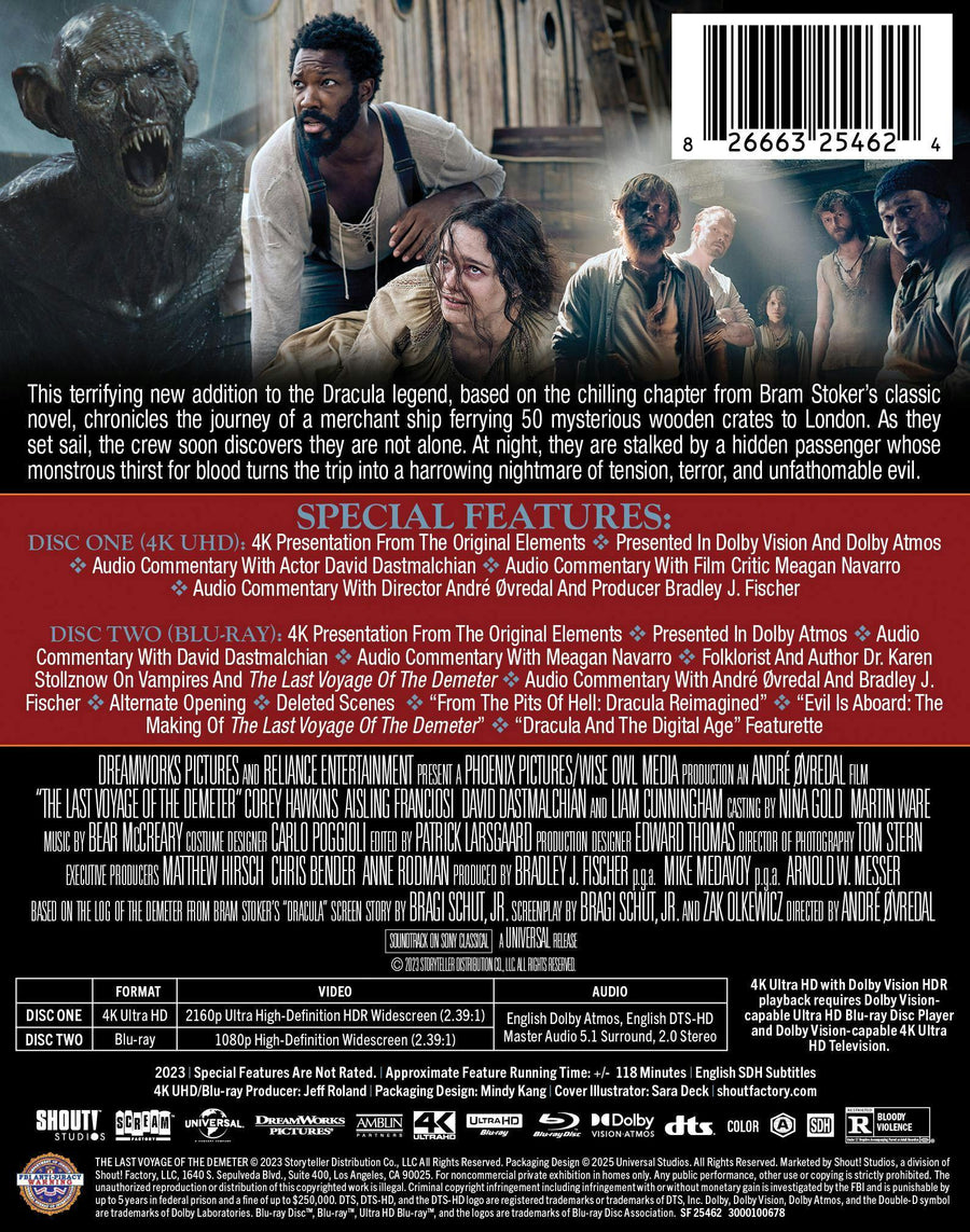 The Last Voyage of the Demeter - Steelbook (Limited Edition 4K Steelbook + Blu-ray) [UHD]