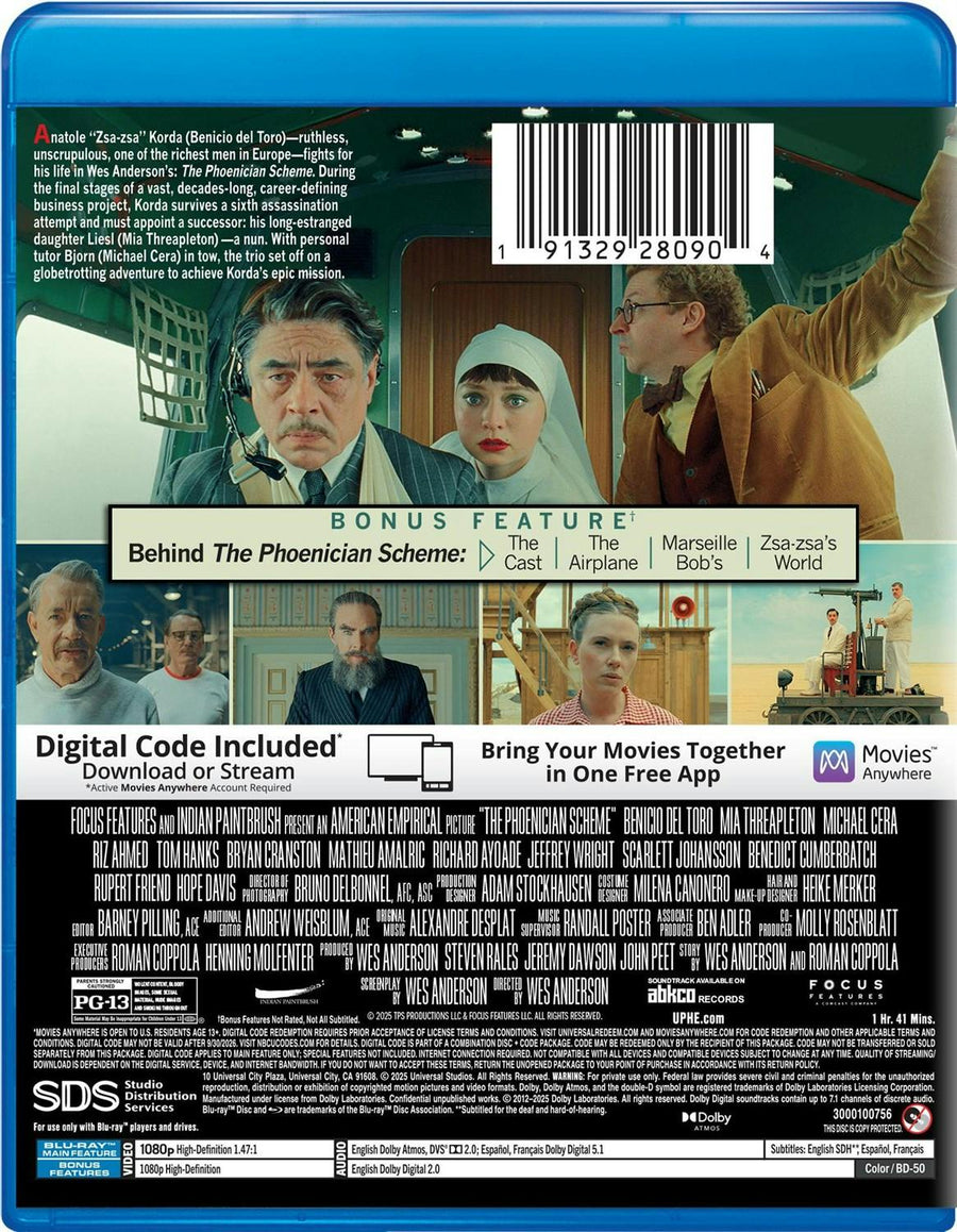 The Phoenician Scheme - Blu-ray + Digital (Blu-ray + Digital) [Blu-ray]