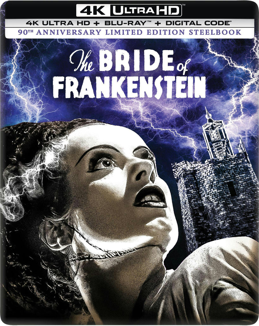 The Bride of Frankenstein - 90th Anniversary Limited Edition Steelbook 4K Ultra HD + Blu-ray + Digital (Limited Edition 4K Ultra HD Steelbook + Blu-ray + Digital) [UHD]