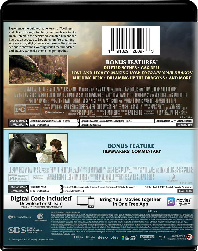How to Train Your Dragon: 2-Movie Collection - 4K Ultra HD + Digital (4K Ultra HD + Digital) [UHD]