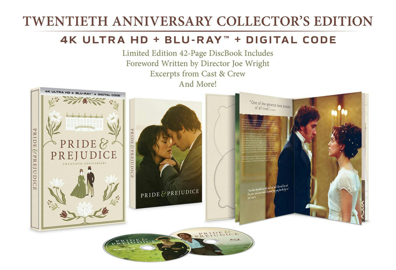 Pride & Prejudice (20th Anniversary) - Collector's Edition (4K Ultra HD + Blu-ray + Digital) [UHD]