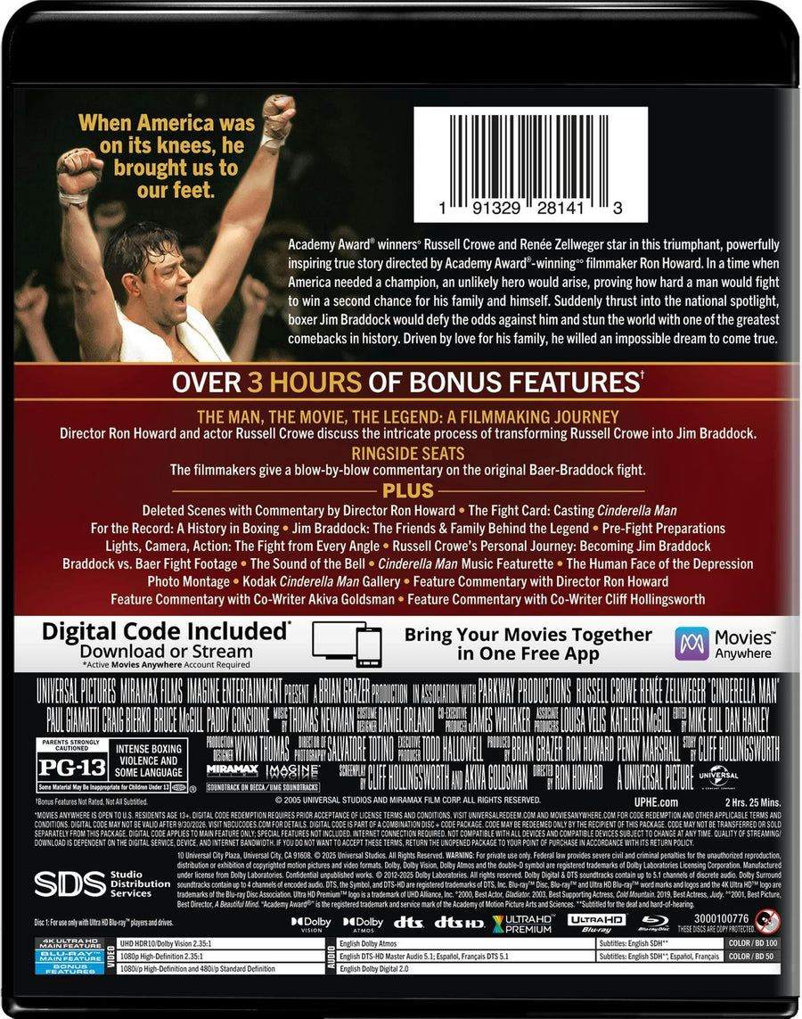 Cinderella Man (4K Ultra HD + Blu-ray + Digital) [UHD]
