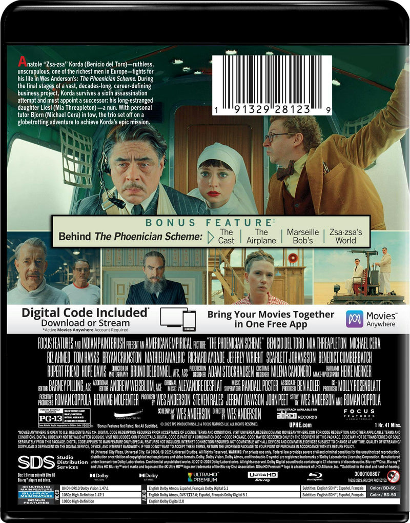 The Phoenician Scheme - 4K Ultra HD + Blu-ray + Digital (4K Ultra HD + Blu-ray + Digital) [UHD]