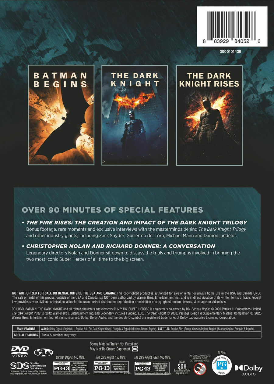 The Dark Knight Trilogy [DVD]