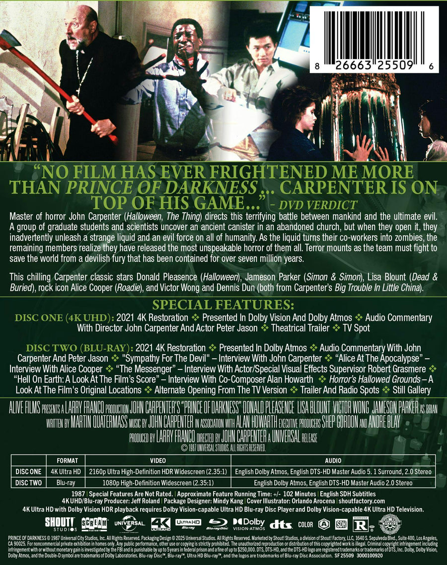 Prince of Darkness (Limited Edition 4K Ultra HD Steelbook + Blu-ray) [UHD]