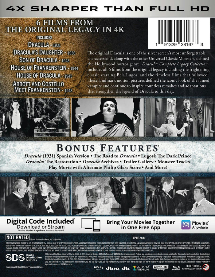 Dracula: The Complete Legacy Collection (4K Ultra HD + Digital) [UHD]