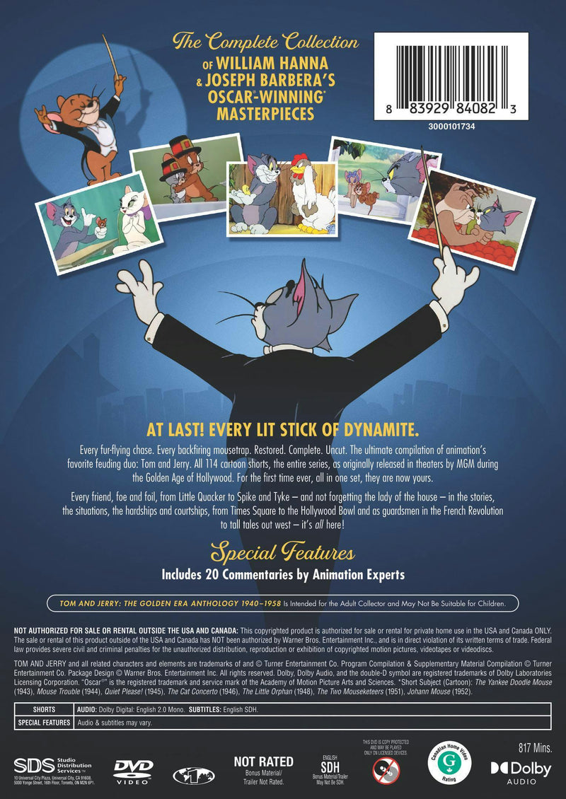 Tom & Jerry: The Golden Era Anthology (1940-1958) [DVD]