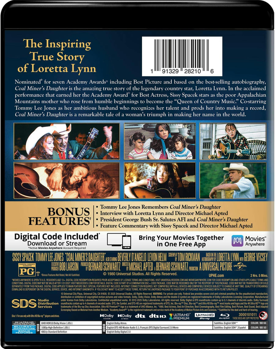 Coal Miner's Daughter (4K Ultra HD + Blu-ray + Digital) [UHD]