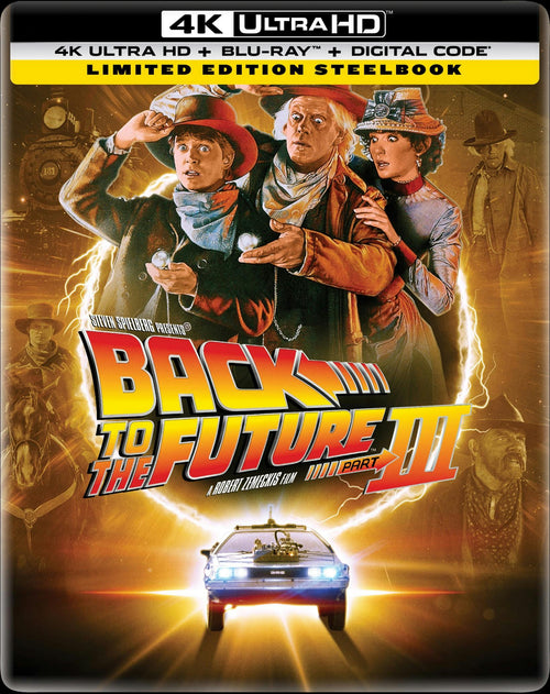 Back to the Future Part III (Limited Edition 4K Ultra HD Steelbook + Blu-ray + Digital) [UHD]