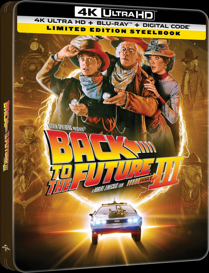 Back to the Future Part III (Limited Edition 4K Ultra HD Steelbook + Blu-ray + Digital) [UHD]