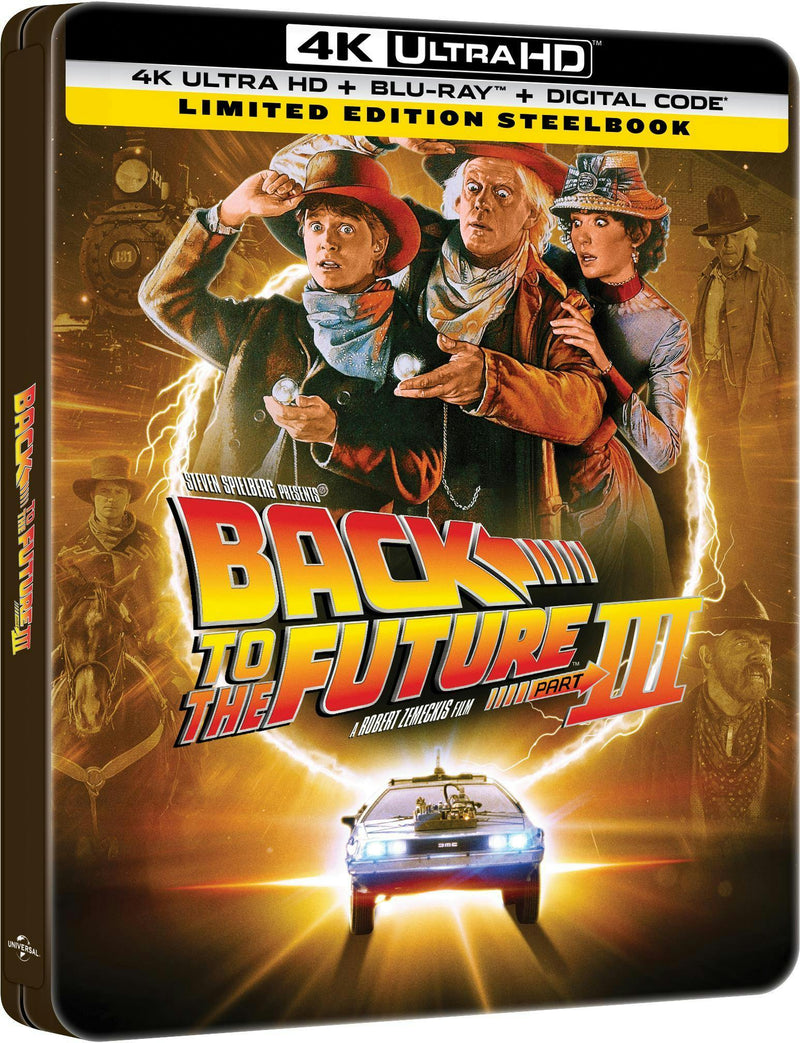Back to the Future Part III (Limited Edition 4K Ultra HD Steelbook + Blu-ray + Digital) [UHD]