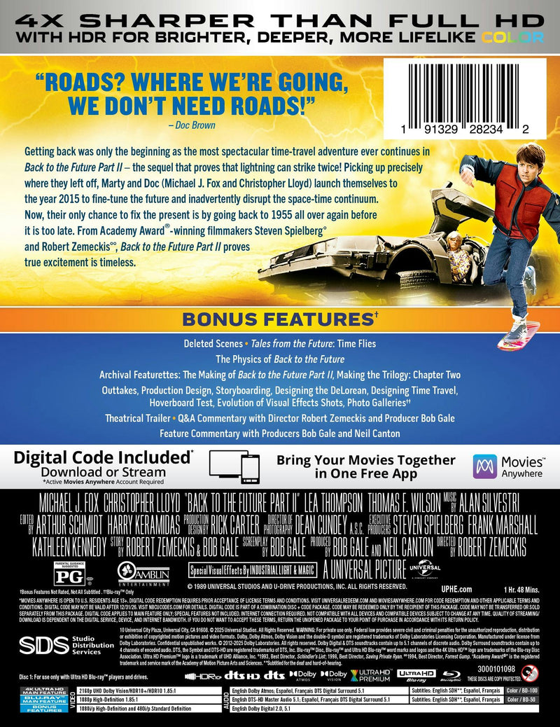 Back to the Future Part II (Limited Edition 4K Ultra HD Steelbook + Blu-ray + Digital) [UHD]