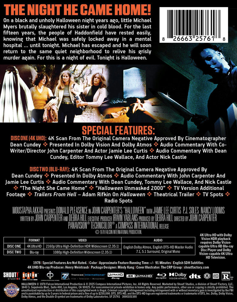 Halloween (Limited Edition 4K Ultra HD Steelbook + Blu-ray) [UHD]